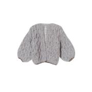 Handgemaakte Honeycomb Bomber Trui Maiami , Gray , Dames