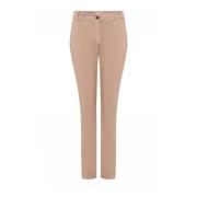 Klassieke Chino Broek in Poeder Gustav , Beige , Dames