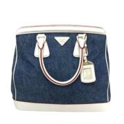 Pre-owned Leather prada-bags Prada Vintage , Blue , Dames