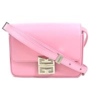 Pre-owned Leather shoulder-bags Givenchy Pre-owned , Pink , Dames