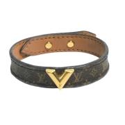 Pre-owned Fabric bracelets Louis Vuitton Vintage , Brown , Dames