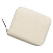 Pre-owned Leather wallets Hermès Vintage , Beige , Dames