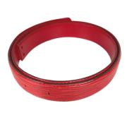 Pre-owned Leather belts Louis Vuitton Vintage , Red , Dames