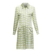 Pre-owned Cotton dresses Chanel Vintage , Green , Dames