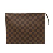 Pre-owned Canvas clutches Louis Vuitton Vintage , Brown , Dames