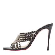 Pre-owned Leather sandals Christian Louboutin Pre-owned , Black , Dame...