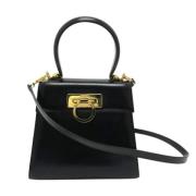 Pre-owned Leather handbags Salvatore Ferragamo Pre-owned , Black , Dam...