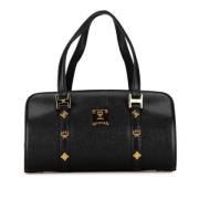 Pre-owned Leather handbags MCM Pre-owned , Black , Dames