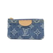 Pre-owned Denim wallets Louis Vuitton Vintage , Blue , Dames