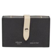 Pre-owned Leather wallets Celine Vintage , Black , Dames