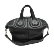 Pre-owned Leather handbags Givenchy Pre-owned , Black , Dames