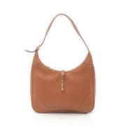 Pre-owned Leather shoulder-bags Hermès Vintage , Brown , Dames