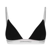 Sportieve Zwarte Triangel Beha Dsquared2 , Black , Dames