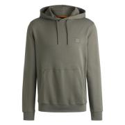 Stijlvolle hoodie met tonale logopatch Hugo Boss , Gray , Heren