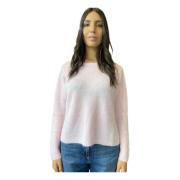 Zachte Alpaca Crewneck Sweater Roze Kangra , Pink , Dames