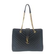 Pre-owned Leather shoulder-bags Yves Saint Laurent Vintage , Black , D...