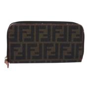 Pre-owned Canvas wallets Fendi Vintage , Black , Dames