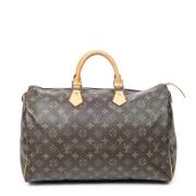 Pre-owned Coated canvas handbags Louis Vuitton Vintage , Brown , Dames