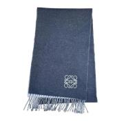 Pre-owned Wool scarves Loewe Pre-owned , Blue , Unisex