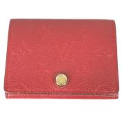 Pre-owned Fabric wallets Louis Vuitton Vintage , Red , Dames