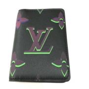 Pre-owned Leather wallets Louis Vuitton Vintage , Black , Heren