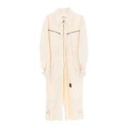 Witte Katoenen Jumpsuit Stijlvol Functioneel Maison Margiela , White ,...