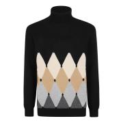 Luxe Grijze Cashmere Sweater Aw24 Ballantyne , Black , Heren