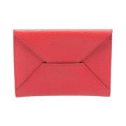 Pre-owned Leather wallets Hermès Vintage , Red , Dames