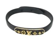 Pre-owned Leather bracelets Louis Vuitton Vintage , Black , Dames