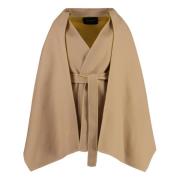 Wol Kasjmier Ceintuurjas Fabiana Filippi , Beige , Dames