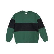 Kleur Blok Crewneck Sweatshirt Nike , Green , Heren