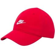 Curve Brim Cap Rosso Katoenen Materiaal Nike , Red , Unisex