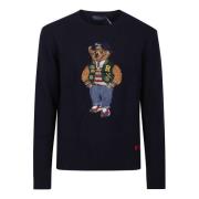 Gezellige Bear Sweater voor winterdagen Ralph Lauren , Blue , Heren