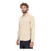 Beige Western Barstow Overhemd met Lange Mouwen Levi's , Beige , Heren