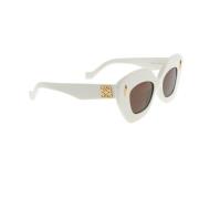 Stijlvolle Dames Zonnebril Loewe , White , Dames