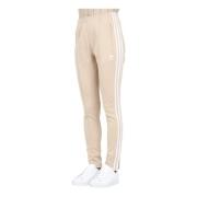 Beige Adicolor SST Sweatpants Vrouwen Adidas Originals , Beige , Dames