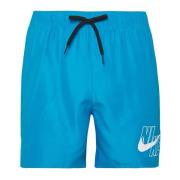 Effen Logo Zwemkleding Nike , Blue , Heren