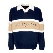 Relaxed Trophy Rugby Crewneck Sweater Tommy Hilfiger , Blue , Heren