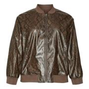 Slangenbomberjack in Chocolade Torte/Slangenprint Vero Moda , Brown , ...