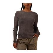 Diepe Rug Blouse Stijlvolle Top Gestuz , Gray , Dames