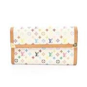 Pre-owned Leather wallets Louis Vuitton Vintage , White , Dames