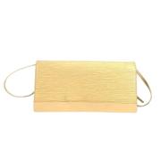 Pre-owned Leather clutches Louis Vuitton Vintage , Yellow , Dames