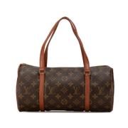 Pre-owned Canvas handbags Louis Vuitton Vintage , Brown , Dames