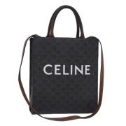 Pre-owned Leather handbags Celine Vintage , Black , Dames