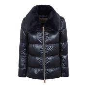 Blauwe Bomberjack Aw24 Herno , Blue , Dames