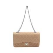 Pre-owned Cotton chanel-bags Chanel Vintage , Beige , Dames