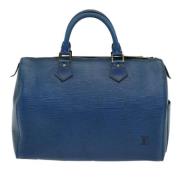 Pre-owned Leather louis-vuitton-bags Louis Vuitton Vintage , Blue , Da...