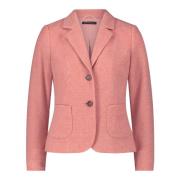 Klassieke wollen blazer met zakken Betty Barclay , Pink , Dames