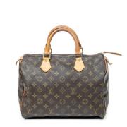 Pre-owned Coated canvas handbags Louis Vuitton Vintage , Brown , Dames