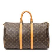 Pre-owned Coated canvas handbags Louis Vuitton Vintage , Brown , Dames